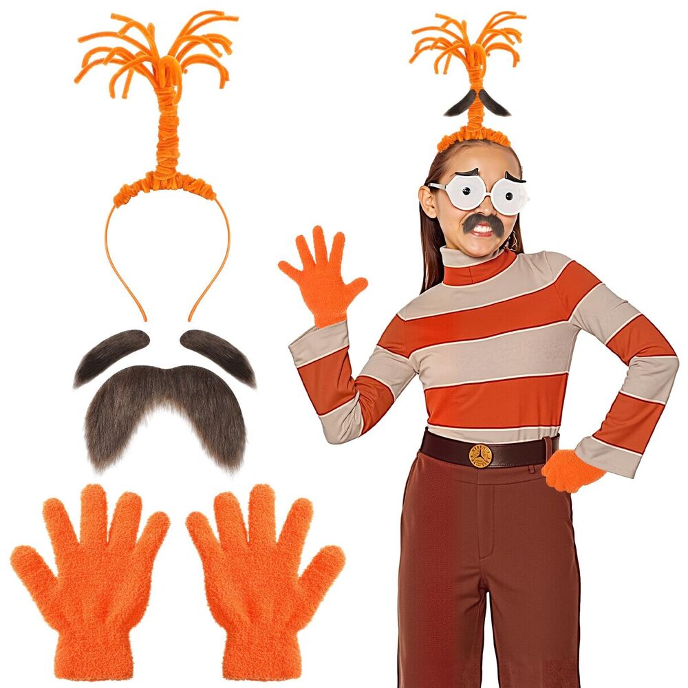 6 Pcs Inside Out 2 Costume - Anxiety Halloween Costume & Accessories